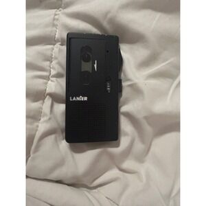Lanier Dictaphone Voice Recorder Microcassette Player Model 165 Black Vintage